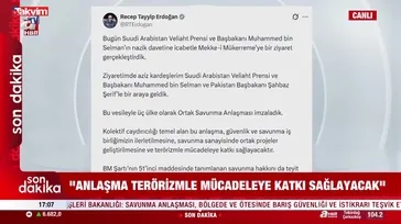 Başkan Erdoğan'dan ''Mekke Anlaşması'' açıklaması