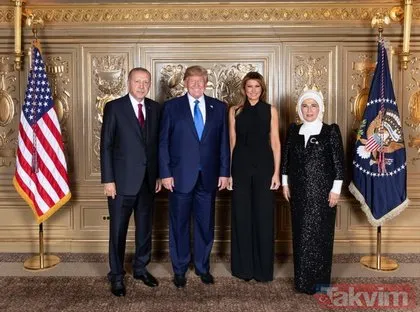 Başkan Erdoğan’dan ABD’de yoğun diplomasi... ABD Başkanı Trump ile yemekte buluştu...
