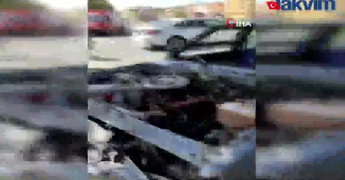 Feci kazada 1 kişi öldü...O anlar kamerada