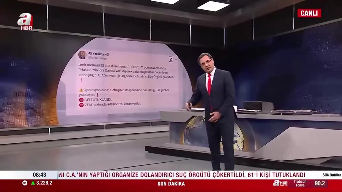 13 ilçe çete operasyonu: 61 kişi tutuklandı
