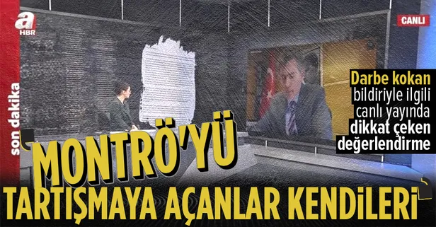 Emekli amirallerin darbe kokan bildirisiyle ilgili TBB Başkanı Metin Feyzioğlu'ndan A Haber canlı yayınında dikkat çeken değerlendirme