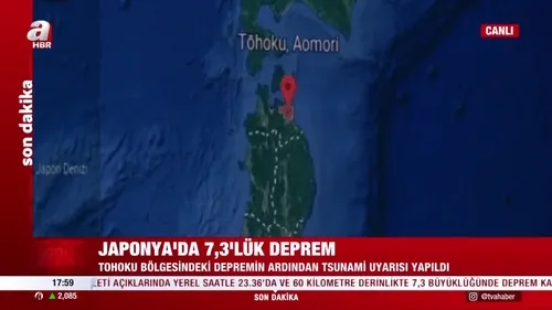 Japonya’da 7.3 büyüklüğünde deprem