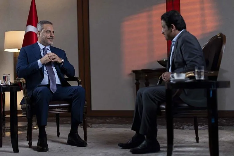 Dışişleri Bakanı Hakan Fidan, Al Jazeera'nın sorularını yanıtladı. (AA)