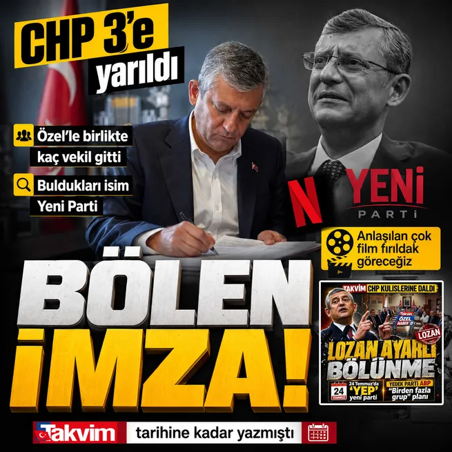 Yeni Parti adımı! Özgür Özel CHPden istifa etti | Logosu ortaya çıktı