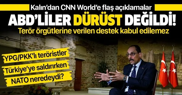İbrahim Kalın, CNN World'e konuştu: YPG/PKK'lı teröristler Türkiye'ye saldırdığında NATO neredeydi?