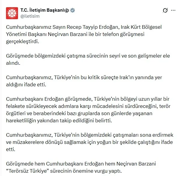 Başkan Erdoğan’dan diplomasi trafiği: Starmer ve Barzani ile görüştü-5