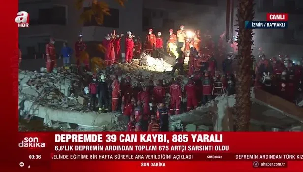 İzmir'de Rıza Bey Apartmanı enkazında 33 saat sonra mucize kurtuluş!