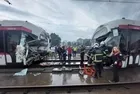 Samsun'da iki tramvay kafa kafaya çarpıştı; 2’si ağır 26 yaralı