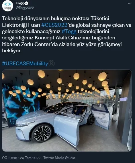 1658304054060.jpg İstanbul'da görücüye çıktı! TOGG'dan heyecanlandıran paylaşım-2