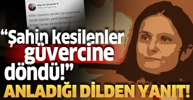 AK Parti İstanbul İl Başkanı Bayram Şenocak’tan, Kaftancıoğlu’na gönderme: Şahin kesilenler güvercine döndü