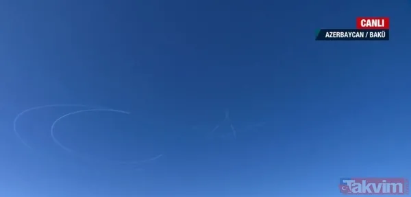 Azerbaycan'ın başkenti Bakü'de TEKNOFEST heyecanı! Gökyüzüne ay-yıldız çizildi - 2