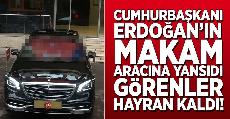 Cumhurbaskani Erdoganin Makam Aracinin Camina Turk Bayragi Yansidi Sanal Basin