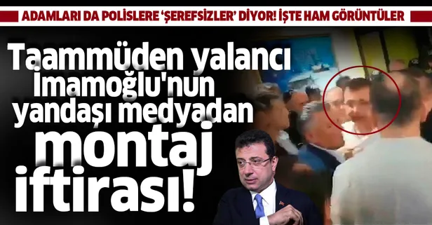 Taammüden yalancı İmamoğlu'nun yandaşı medyadan montaj yalanı! İşte ham görüntüler