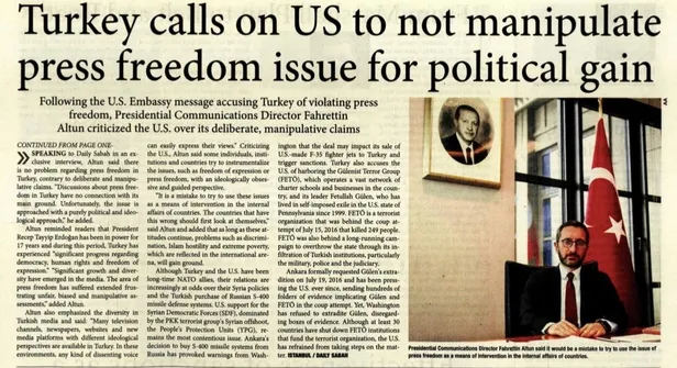 Cumhurbaşkanlığı'ndan ABD'nin 'basın özgürlüğü' açıklamasına tepki: Siyasi rant için manipüle etmeyin!-1