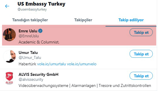 Skandal beğeni sonrası özür üstüne özür dileyen ABD Büyükelçiliği'nin takip listesi FETÖ'cü kaynıyor-4
