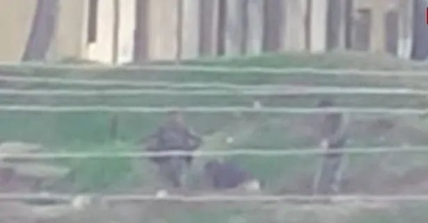 PKK’lılar Suriye sınırında çukur kazıyor! Görüntüler ortaya çıktı!