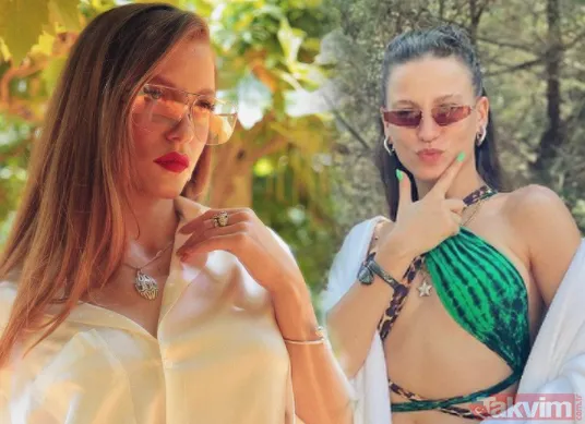 Serenay Sarıkaya'nın leopar bikinili orman pozları sosyal medyayı salladı! Yorum yağdı Demet Akalın yine devrede... - 1