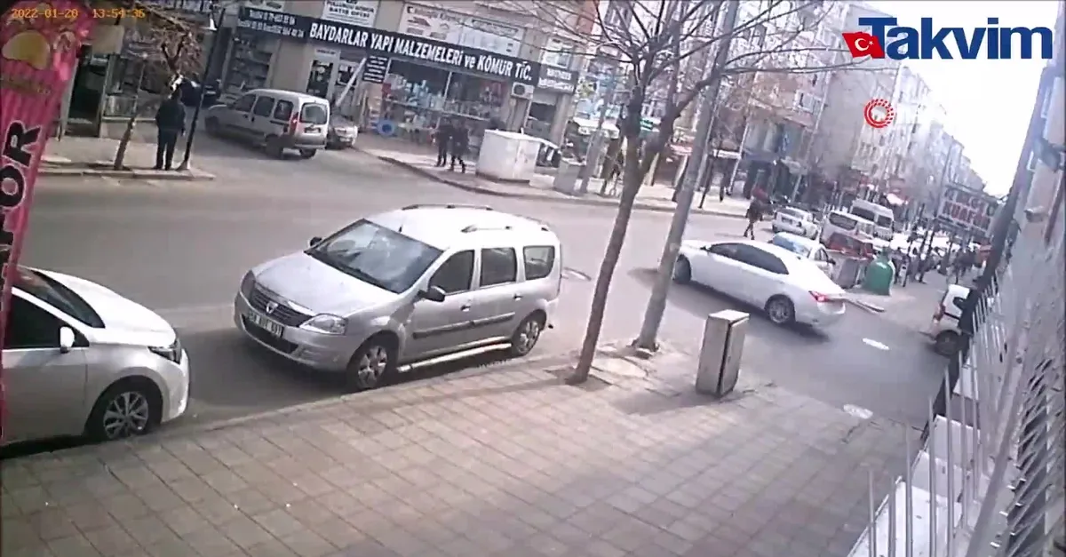Tekirdağ Çorlu’da kaza anı kamerada