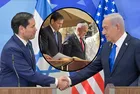 Soykırımcı Netanyahu ve ABD Dışileri Bakanı Rubio Ağlama Duvarı'nda! Dikkat çeken kipa detayı