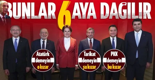 6’lı masaya bombardıman!
