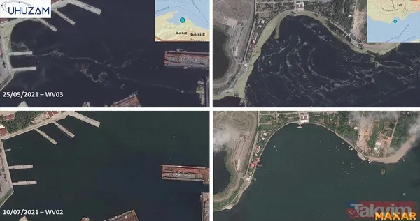 SON DAKİKA: Marmara Denizi'ndeki müsilajın (deniz salyası) son durumu İTÜ UHUZAM uyduları tarafından görüntülendi - 5