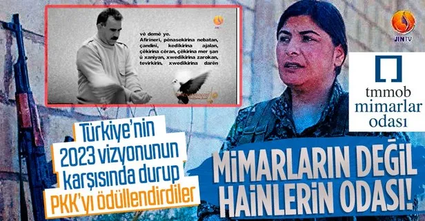 Türkiye’ye çağ atlatacak projelerin her fırsatta karşısında duran Mimarlar Odası’ndan PKK’ya ödül