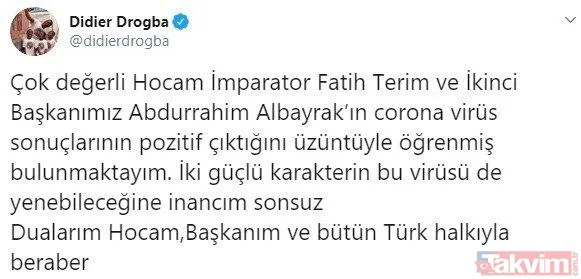 Corona virüse yakalanan Fatih Terim'e destek mesajları: Nefesim daralıyor - 36