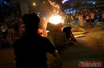 Hong Kong’da gerilim tırmanıyor! Sokaklar yangın yeri