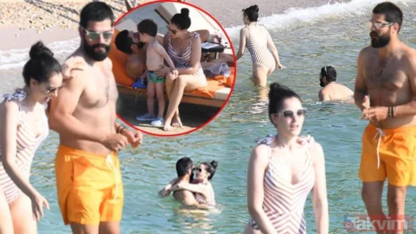 Fahriye Evcen ve Burak Özçivit denizde aşk tazeledi Fahriye düzgün fiziğiyle mest etti! Kuruluş Osman'ın yıldızı eşiyle... - 2