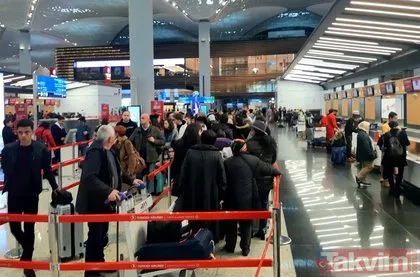 İstanbul Havalimanı ve Sabiha Gökçen’de ’Yarıyıl tatili’ yoğunluğu