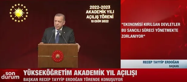 Başkan Erdoğan'dan 2022-2023 Yükseköğretim Akademik Yıl Açılış Töreni'nde önemli açıklamalar-2