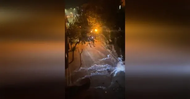 Batman'da DEM'li provokasyon: Polis araçlarına molotofli saldırı |  DEM Parti Gençlik Meclisi'nden alçak paylaşım