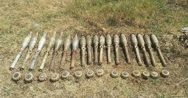 Siirt’te Herekol Dağı’nda PKK’nın mayın ve roketleri ele geçirildi