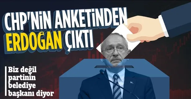 CHP patinaj çekiyor! CHP’li belediye başkanının anketinden Erdoğan çıktı!