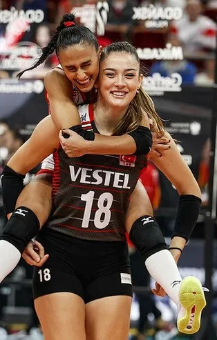 "Filenin Sultanları" son 16 turuna yükselmeyi garantiledi! Türkiye: 3 - Hırvatistan: 0 MAÇ SONUCU