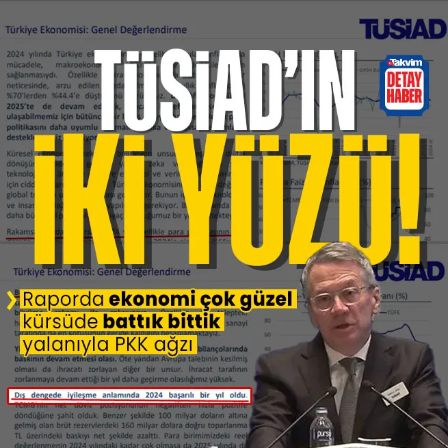 TÜSAİDın iki yüzü: Raporda ekonomiye övgü kürsüde terör örgütü PKK ağzı