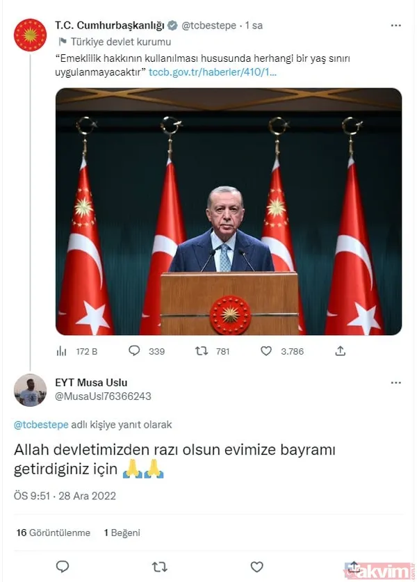 Başkan Erdoğan'ın EYT müjdesi büyük sevince neden oldu! Vatandaşlar coşkuyla kutladı - 9