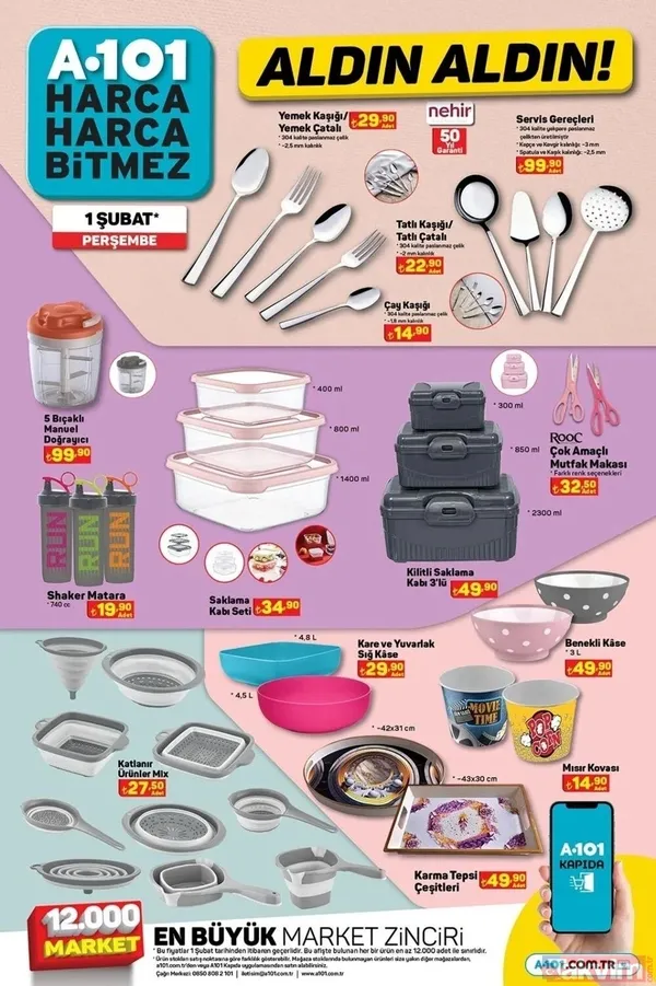 1 Şubat 2024 haftasına ÖZEL İNDİRİM! A101 aktüel ürünler kataloğu! Çeyiz düzmek isteyenlere bulunmaz fırsat duyuruldu - 1