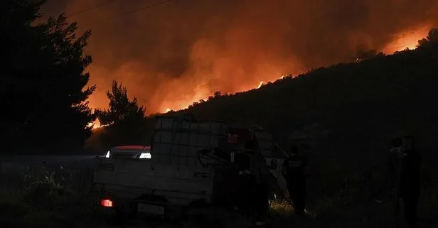 Son dakika: Atina’da büyük orman yangını! Evler tahliye edildi