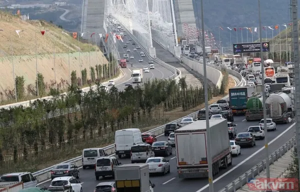 Yavuz Sultan Selim Köprüsü'nde ilk gün trafiği - 19