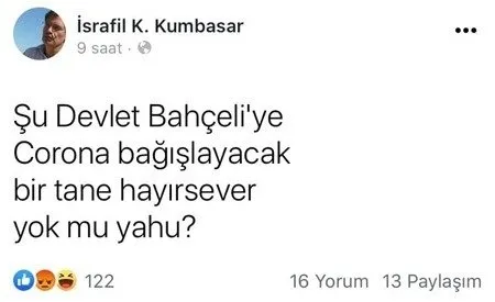 Sosyal medya üzerinden MHP Genel Başkanı Devlet Bahçeli'yi hedef alan paylaşımlar yapan avukat İsrafil Kumbasar'a dava!-2