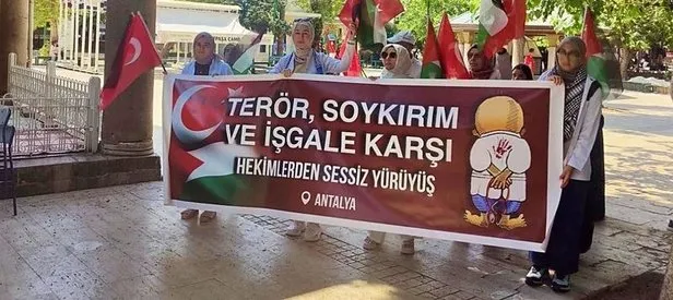 Gazze için sessiz yürüyüş