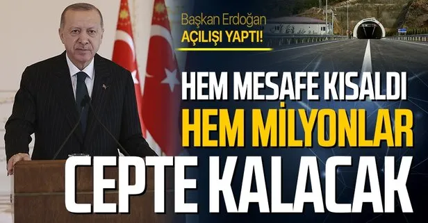 SON DAKİKA: Başkan Erdoğan’dan Kızılcahamam-Çerkeş Tüneli açılış töreninde önemli açıklamalar