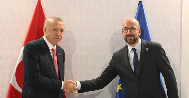 SON DAKİKA: Başkan Erdoğan G20'de AB Konseyi Başkanı Michel ile görüştü