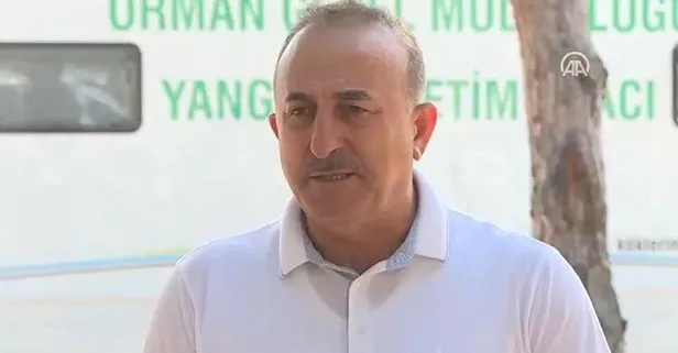 Son dakika: Dışişleri Bakanı Mevlüt Çavuşoğlu’ndan orman yangını bölgesinde açıklamalar