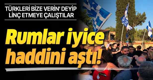 Son dakika haberi: Rumlar iyice haddini aştı! 'Türkleri bize verin' deyip linç etmeye çalıştılar