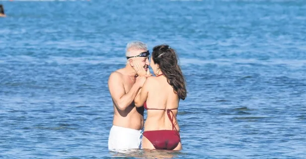 Barış Falay ve Esra Ronabar denizde aşka geldi!