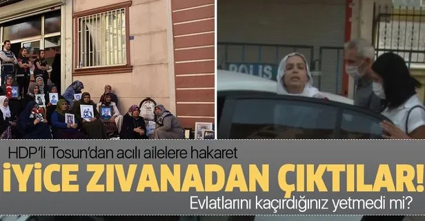 HDP’li Remziye Tosun’dan Diyarbakır’da evlat nöbetindeki ailelere hakaret!