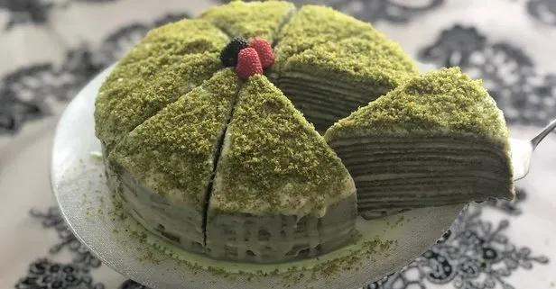 Gelinim Mutfakta ıspanaklı krep pastası tarifi!