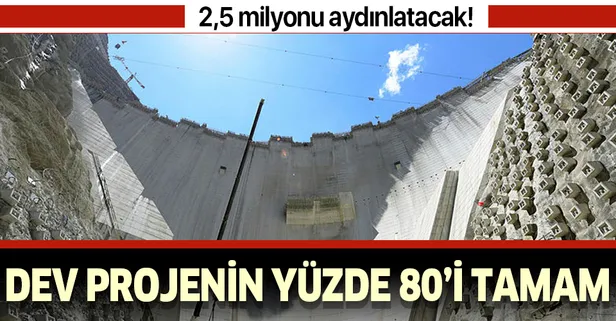 Yusufeli Barajı'nda sona doğru! Tamamlandığında Türkiye'nin en büyüğü olacak!